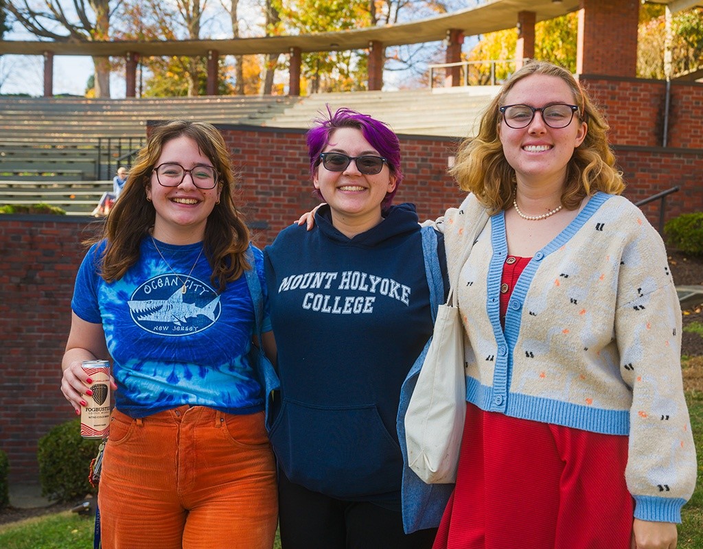 Friends at Mount Holyoke College's Fall Fest, October 2024