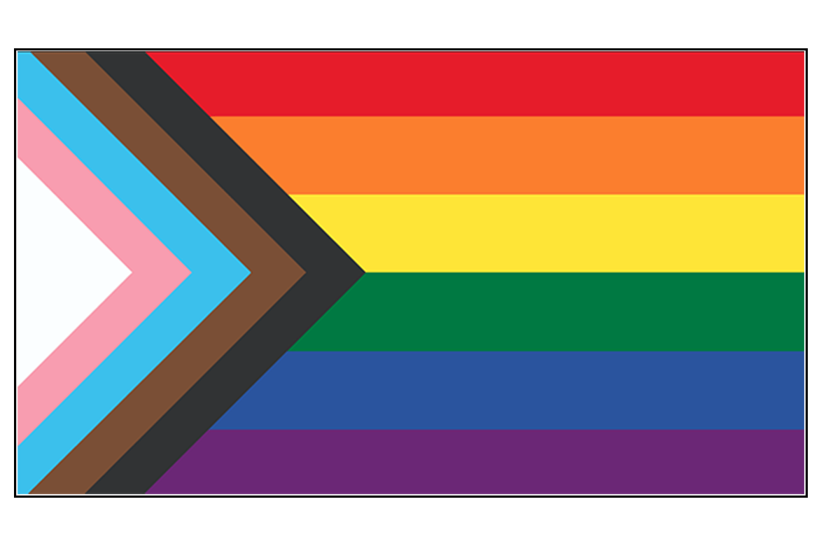 Graphic of a LGBTQIA flag