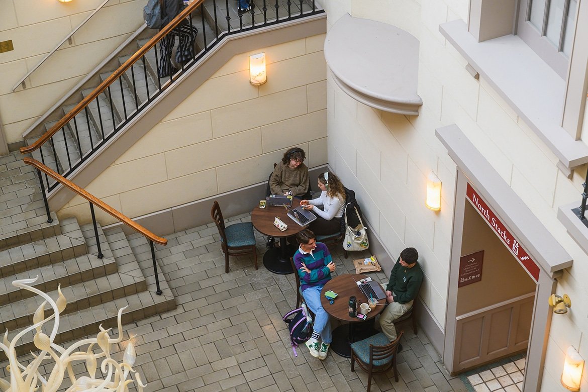 Mount Holyoke College Williston Library. Photo by Max Wilhelm, 2024.