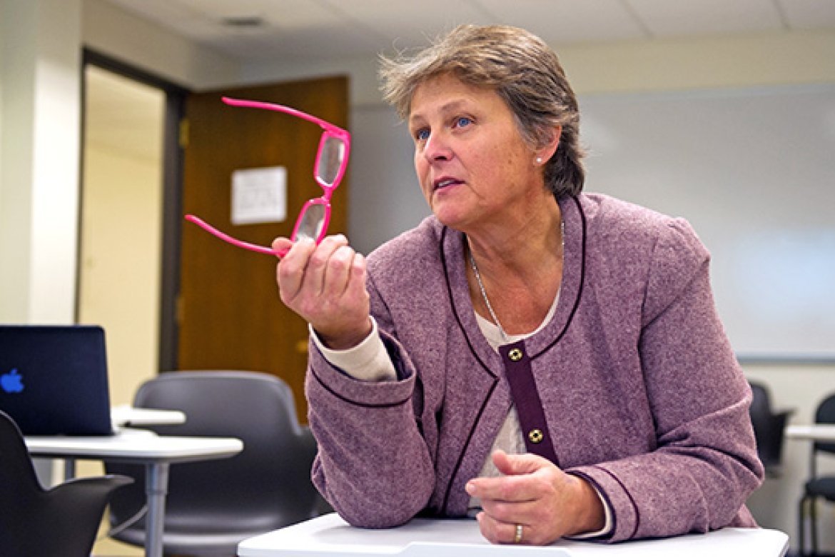 Beverley Bell, program director for the MHC Master of Arts in Teaching program.