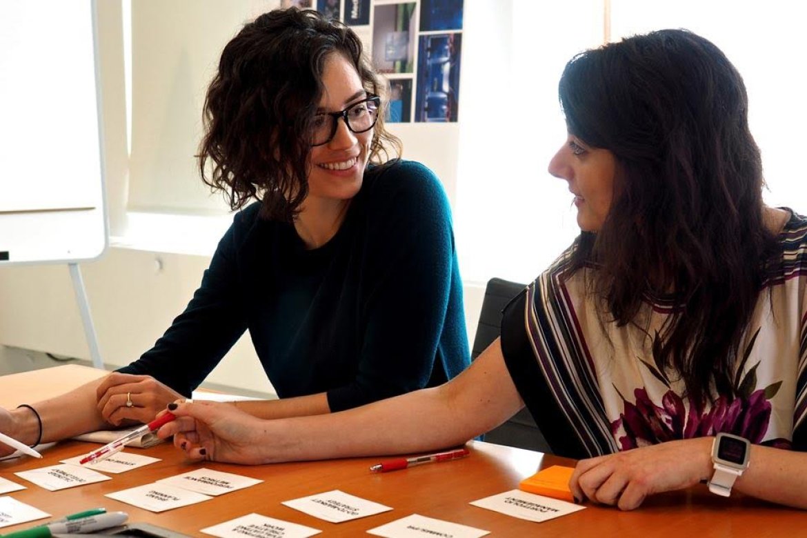 Lillian Smith ’09 on the left.