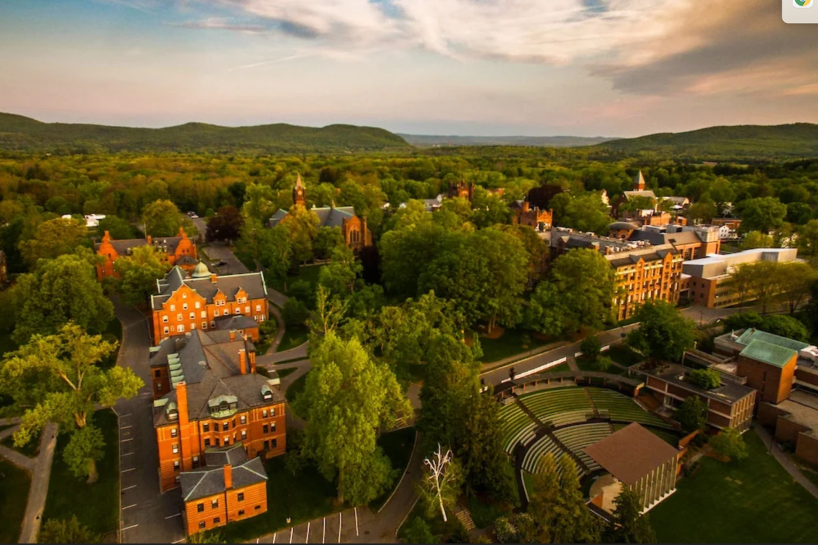 One Campus More Than 700 Acres Limitless Ways To Explore Mount   Mount Holyoke College Campus Aeiral View 