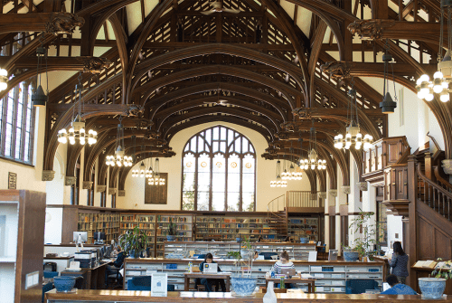 The Reading Room in the library