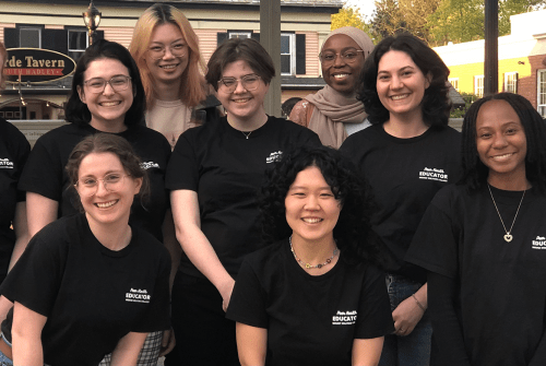 A group of students who served as Peer Health Educators