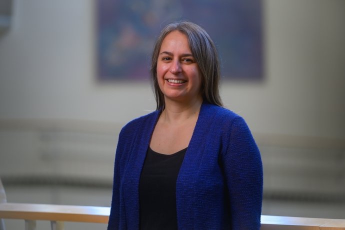 Jen Paulhus, Associate Professor of Mathematics. 2024. Photo by Max Wilhelm.