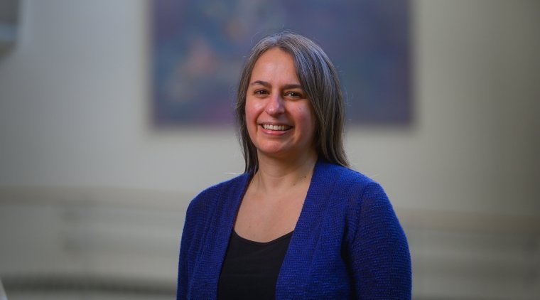 Jen Paulhus, Associate Professor of Mathematics. 2024. Photo by Max Wilhelm.