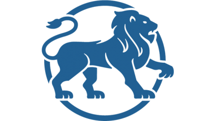 blue lion college logo