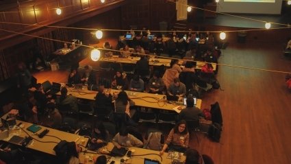 HackHolyoke 2019 held in Chapin Auditorium at Mount Holyoke College