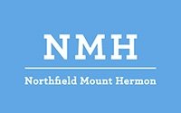 Northfield Mount Hermon logo - blue and white