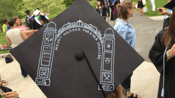 The field gate drawn on a mortar board