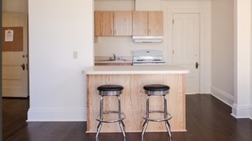 The Mead Hall kitchenetter after renovations