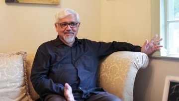 Author Amitav Ghosh’s newest book is “The Gun Merchant.”